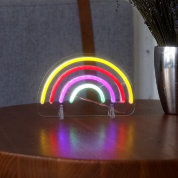 Regenbogen LED-Neonschild für Wohnzimmer und Kinderzimmer
