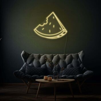 angeschnittenes Wassermelonenstück LED-Neonschild für Wohnzimmer Café