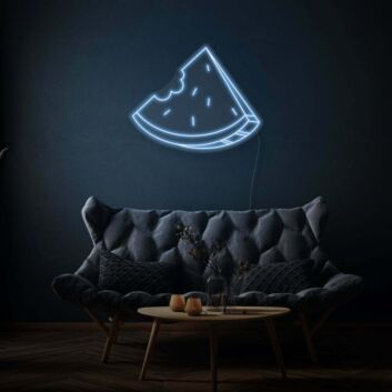 angeschnittenes Wassermelonenstück LED-Neonschild für Wohnzimmer Café