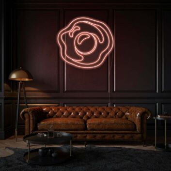 Rosenblüte LED-Neonschild Wohnzimmer Lounge