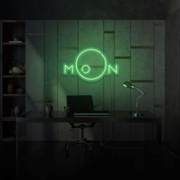 MON LED-Neonschild als moderne Wanddekoration