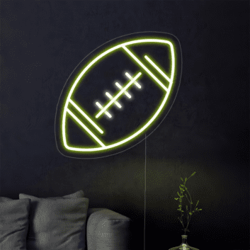 American Football LED-Neonschild für Wohnzimmer oder Sportbar