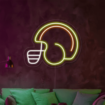 American Football Helm LED-Neonschild für Wohnzimmer Sportbar