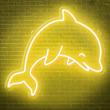 Delfin LED Neonschild moderne Wanddekoration