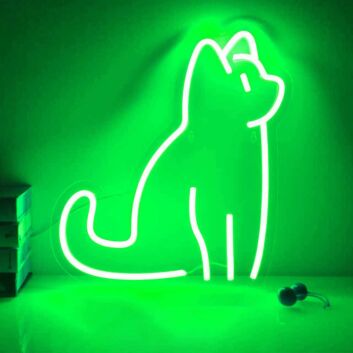 sitzende Katze LED-Neonschild Wohnzimmer Schlafzimmer