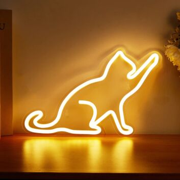 sitzende Katze LED-Neonschild Wohnzimmer Schlafzimmer