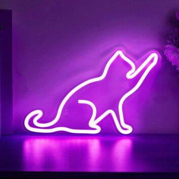 sitzende Katze LED-Neonschild Wohnzimmer Schlafzimmer