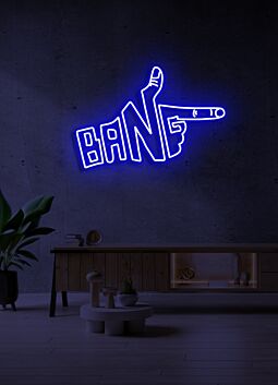 Bang LED Neonschild moderne Wanddekoration