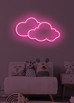 Wolken LED-Neonschild für Kinderzimmer und Wohnzimmer