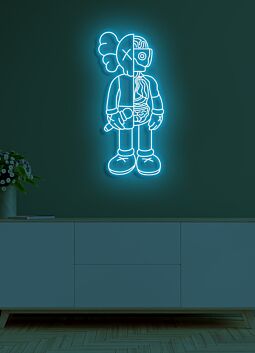 Abstrakte Figuren LED Neonschild moderne Wanddekoration