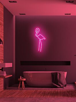 Flamingo LED-Neonschild für Badezimmer und Wohnzimmer