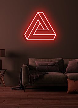 Penrose-Dreieck LED-Neonschild Wohnzimmer Büro