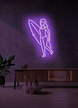 Surfer Figur LED Neonschild moderne Wanddekoration