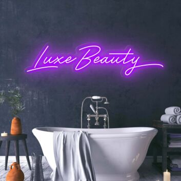 Luxe Beauty LED Neonschild für Badezimmer und Kosmetikstudio