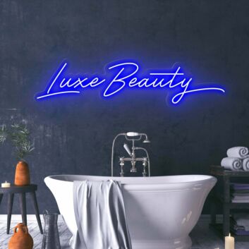 Luxe Beauty LED Neonschild für Badezimmer und Kosmetikstudio