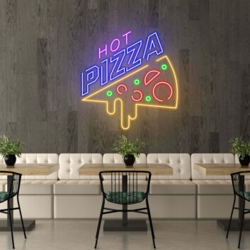 Personalisierbares Heiße Pizza LED Neonschild
