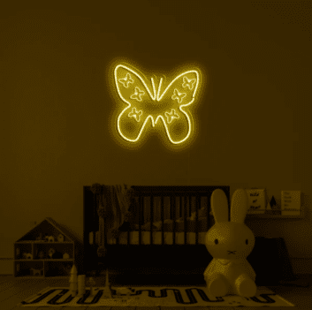 Schmetterling LED Neonschild Wohnzimmer Schlafzimmer