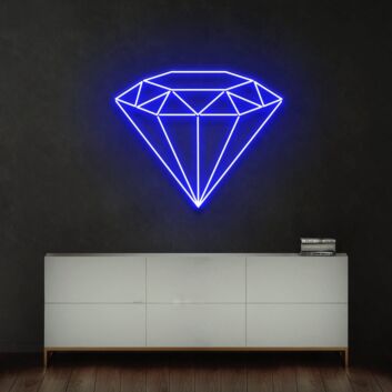 Diamant Symbol LED-Neonschild Wohnzimmer Schlafzimmer