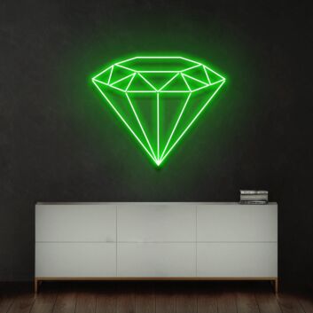 Diamant Symbol LED-Neonschild Wohnzimmer Schlafzimmer