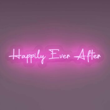 Happily Ever After LED-Neonschild für Hochzeit und Wohnzimmer