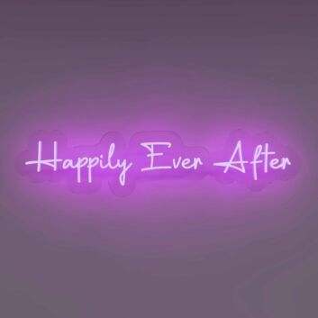 Happily Ever After LED-Neonschild für Hochzeit und Wohnzimmer