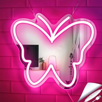 Schmetterling LED-Neonschild für Wohnzimmer Schlafzimmer