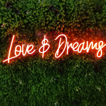 Love and Dreams: Illuminate Your Space with Romantic Neon Glow