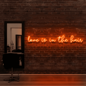 love is in the hair LED-Neonschild Friseursalon