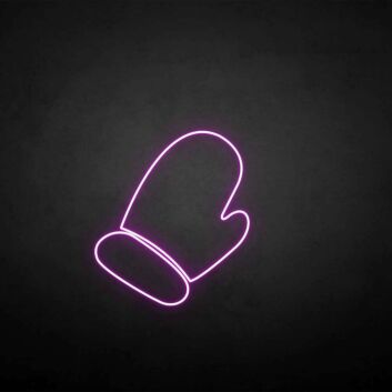 Winterhandschuh LED-Neonschild Wohnzimmer Weihnachtsdeko