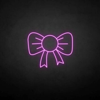Schleife LED-Neonschild für Boutique und Wohnzimmer