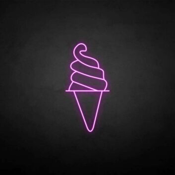 Softeis LED-Neonschild