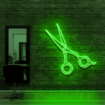 Friseurschere LED-Neonschild für Friseursalon