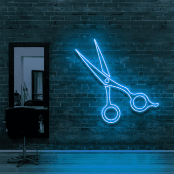 Friseurschere LED-Neonschild für Friseursalon