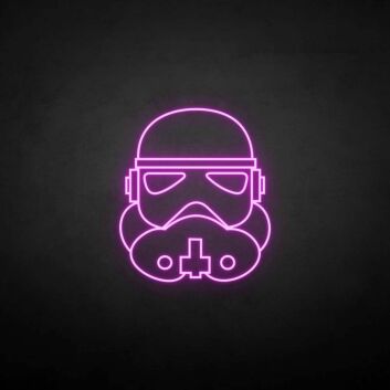 Stormtrooper-Motiv als LED-Neonschild