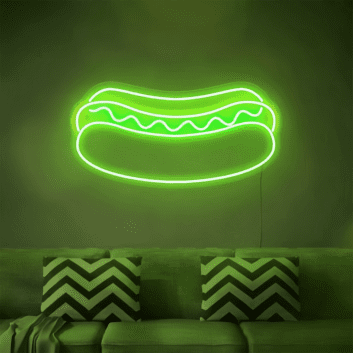 Hotdog LED-Neonschild für Imbiss und Restaurant