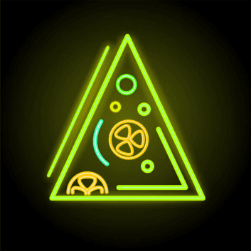 Pizzastück LED-Neonschild für Restaurant Imbiss