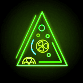 Pizzastück LED-Neonschild für Restaurant Imbiss