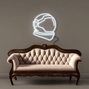 Astronautenhelm LED-Neonschild Wohnzimmer Büro