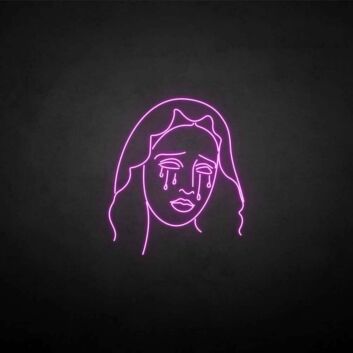 Umriss einer Frau mit langen Haaren LED-Neonschild Wohnzimmer Schlafzimmer