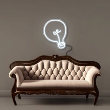 Glühbirne LED-Neonschild Wohnzimmer Arbeitszimmer