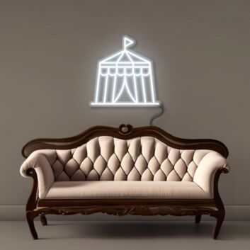 Zirkuszelt LED-Neonschild Wohnzimmer Kinderzimmer