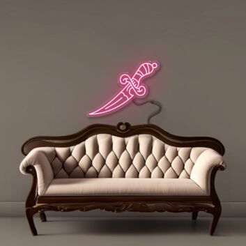 Dolch LED-Neonschild Wohnzimmer Bar