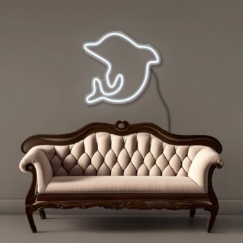 Delfin LED-Neonschild Wohnzimmer Kinderzimmer