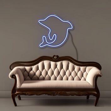 Delfin LED-Neonschild Wohnzimmer Kinderzimmer