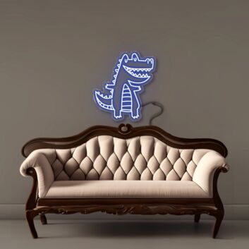 Krokodil LED-Neonschild Wohnzimmer Kinderzimmer