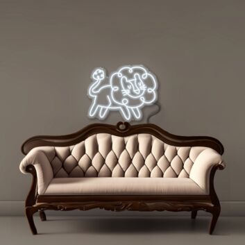 Löwe Illustration LED-Neonschild Wohnzimmer Kinderzimmer