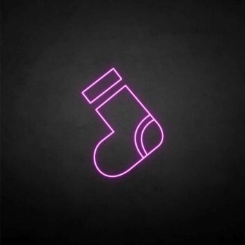 Weihnachtsstrumpf LED-Neonschild für Wohnzimmer und Weihnachten