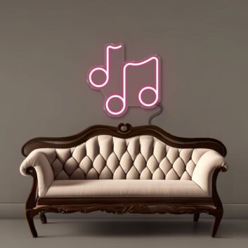 Musiknoten LED-Neonschild Wohnzimmer Musikstudio