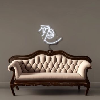 Brautstrauß LED-Neonschild für Wohnzimmer oder Hochzeitslocation