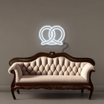 Brezel LED-Neonschild für Wohnzimmer Café